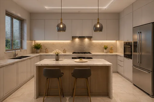 Modular kitchen interior at ACE ARTE Sector 150 Noida